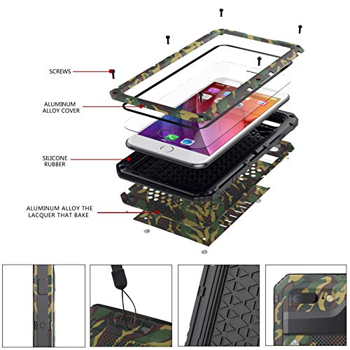 Beeasy Cover iPhone 7 Plus Impermeabile Antiurto