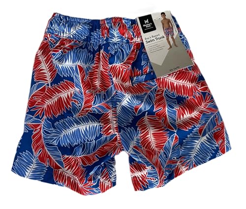 Member's Mark Boy's Resort Swim Trunk, XS (4/5), Totally Trop Multi2
