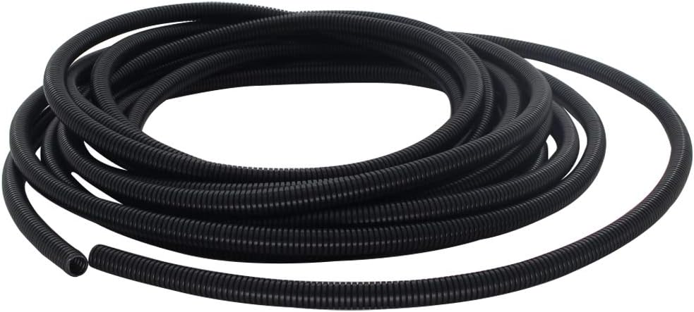 Bettomshin 波形チューブ ワイヤー コンジット PPポリエチレンチューブ ノンスプリット 柔軟なワイヤーパイプホース 内径