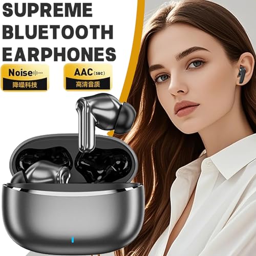 Wireless Earbuds, 2025 Bluetooth 5.4 Headphone 3D Bass Hi-Fi Stereo Ear Buds, 4 ENC Noise Cancelling Mic, 48H 3g USB-C in-Ear Earphone, IP7 Waterproof Workout Sport for Laptop Pad Android iOS, Black