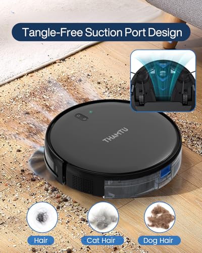 Thamtu Robot Vacuum Cleaner, Super Thin, Powerful Suction Vacuum Robot, Self-Charging Robo - image 4