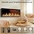 ALPACA Smart 60" WiFi-Enabled Electric Fireplace Heater, Recessed in-Wall and Wall-Mounted Linear Fireplace,Compatible with Alexa,13 Adjustable Flame Color and 5 Brightness,1500/750 Watt Heater,Black