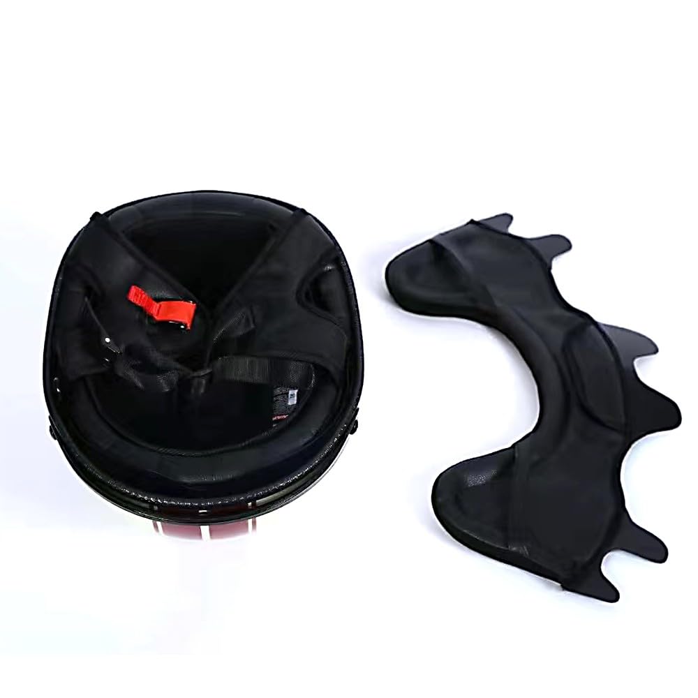 Retro Motorrad Halbhelme, Motorrad Jethelm mit Visier, Halbschalenhelm ECE Zulassungiber Motorradhelm Braincap für Herren und Damen, Halbhelm Retro Motorradhelm
