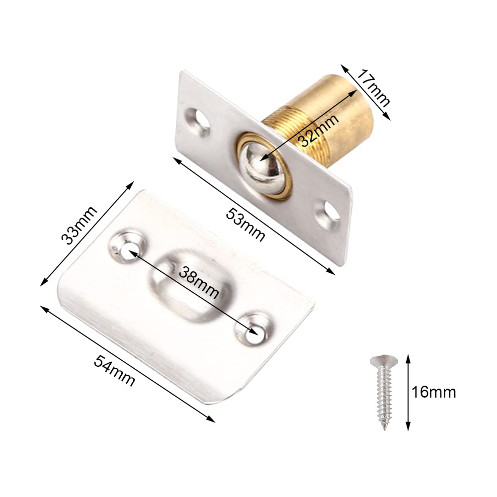 2 Pièces Laiton Loqueteau Bille Loqueteau À Bille Pour Porte