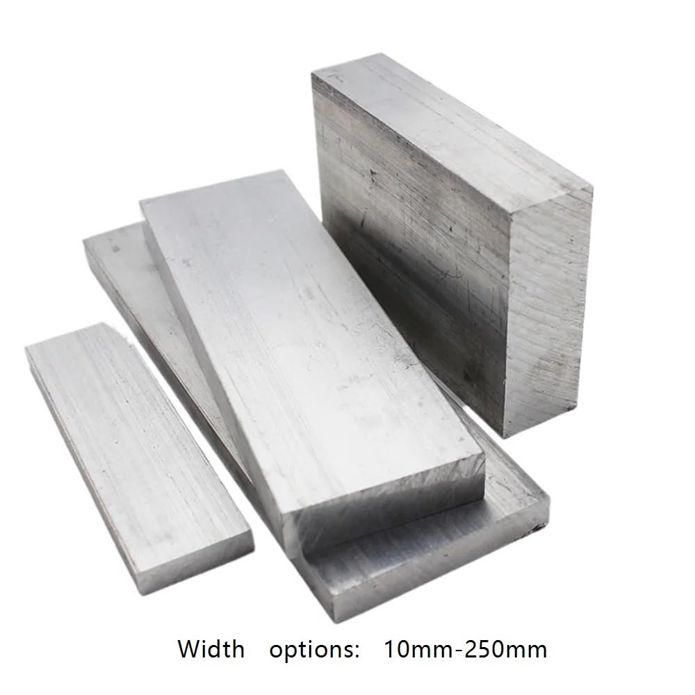 Lamiera piatta in alluminio 6061 ad alta resistenza - Spessore 10 mm, lunghezza 100-1000 mm - Piastra resistente 1 pz.(500X10X45mm)