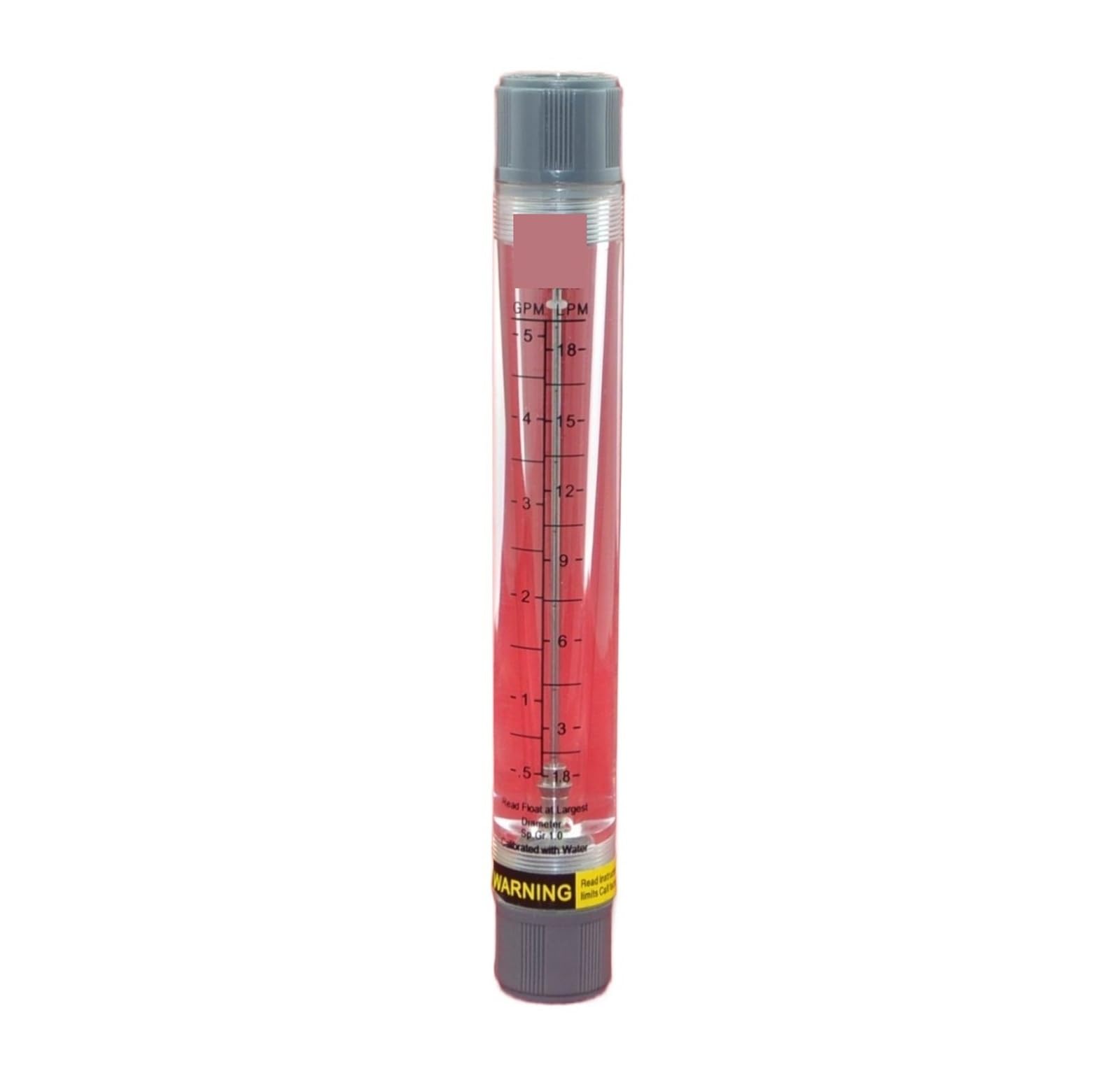Débitmètre d'eau LZM-15G tubulaire 1/2 pouce ABS indicateur de flux 2 à 18 LPM