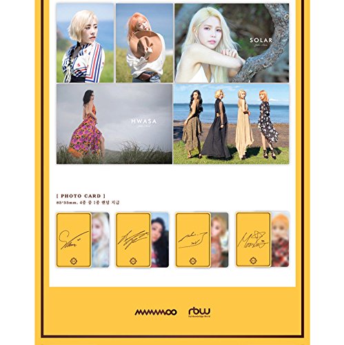 Vista 3 de MAMAMOO YELLOW FLOWER 6th Mini Album CD+Photobook+Card+Tracking Number K-POP SEALED