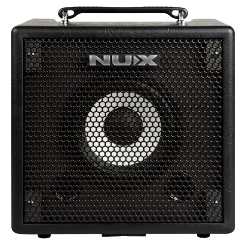Image of NUX Mighty Bass 50BT Digital Bass Amplifier, Bluetooth Audio Stream, 60s Phrase Loop, Gate, EFX, Amp Model, IR, Modulation, Reverb, Portable Depth Tone to-Go, USB Audio Stream