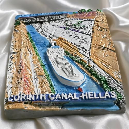 Imán decorativo de frigorífico Canal de Corinto Grecia miniatura 6