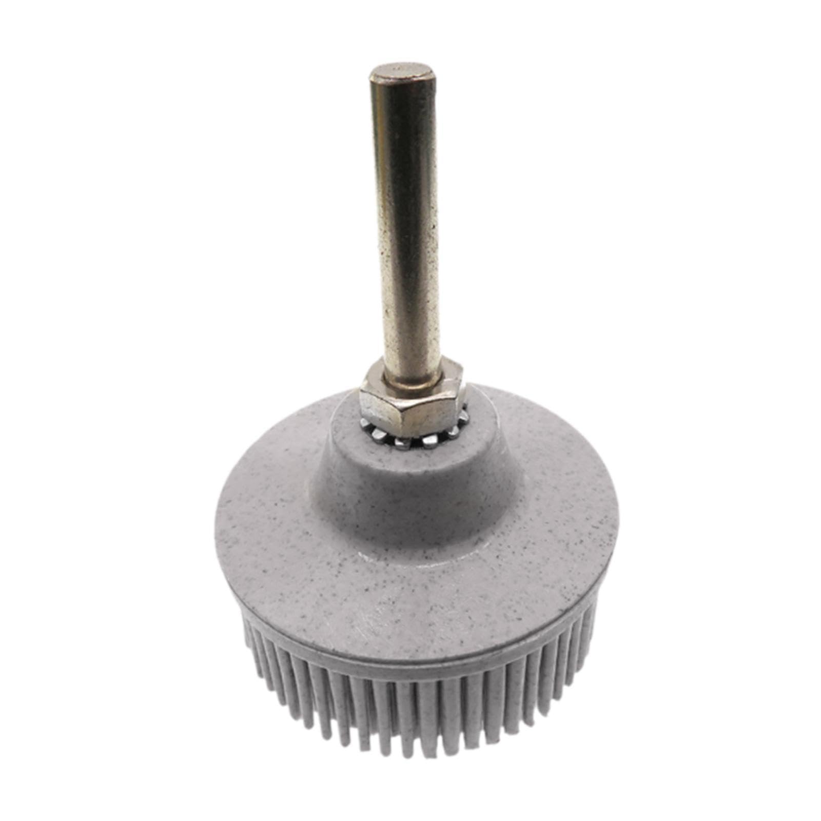 Generic 2 inch Bristle Disc, Abrasives Coating Removal Disc, Metal Finishing, Multifunctional Wear Resistant Rubber Abrasives Brush , Gray