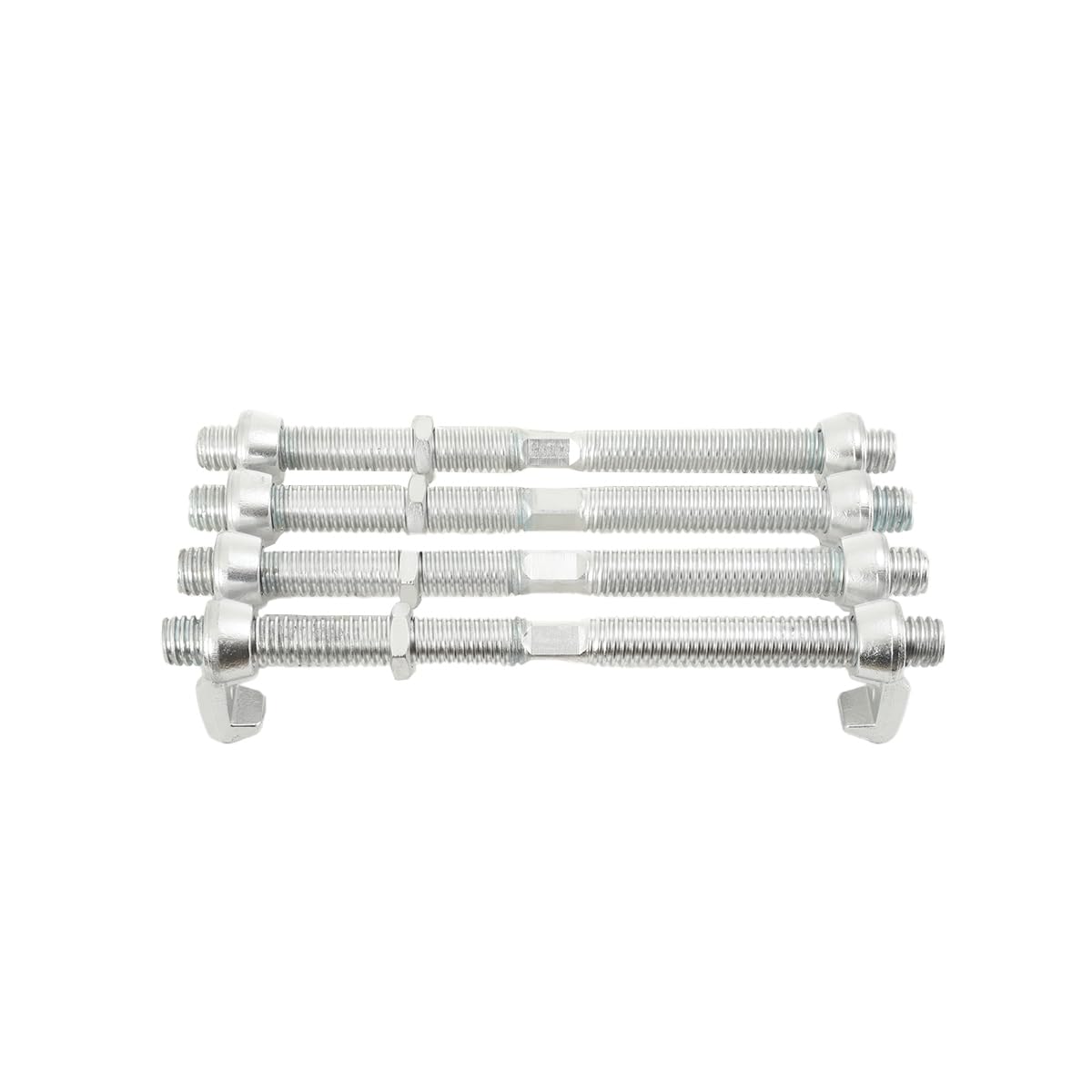 Lot de 4 Raccords de Pont pour Conteneurs d'Expédition, 500mm, Bride de Serrage Acier 45# Galvanisé, Charge de Rupture 100 KN (10 Tonnes), Système de Verrouillage pour Conteneurs 20/40 Pieds