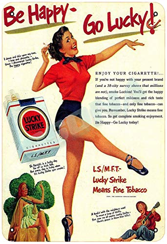 OSONA Be Happy-Go Lucky Retro nostálgico arte tradicional color óxido logotipo de lata publicidad llamativa decoración de la pared regalo