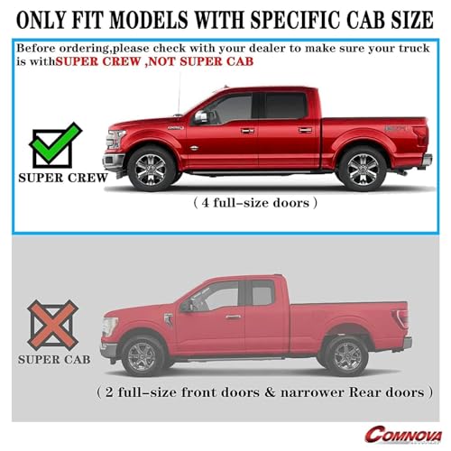 Image of COMNOVA Running Boards Side Step for 1999-2016 Ford F250 SuperDuty Crew Cab