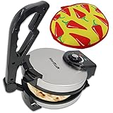8 inch Roti Maker by StarBlue with FREE Roti Warmer - The automatic Stainless Steel Non-Stick...