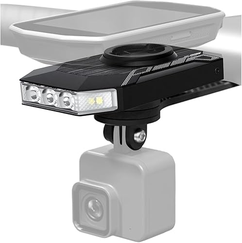 CL350 - Faro delantero de bicicleta de 350 lm para conducción nocturna y de día, luz frontal recargable USB-C de 4000 mAh, IPX4 impermeable, lámpara