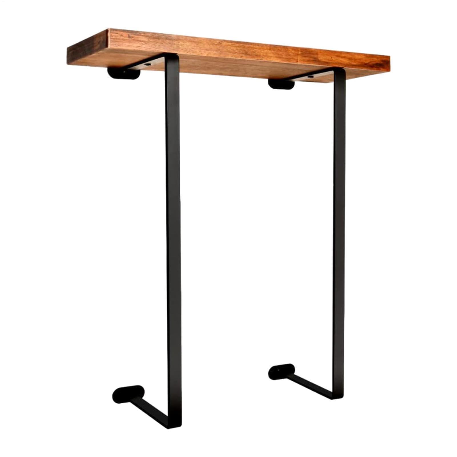 Mensola a parete - 15,7 x 7,8 x 5,9 pollici Supporto in ferro robusto | tavole di legno resistenti | Capacità di peso di 40 kg Previene perdite goccioline Struttura sicura Bagno doccia Attrezzature