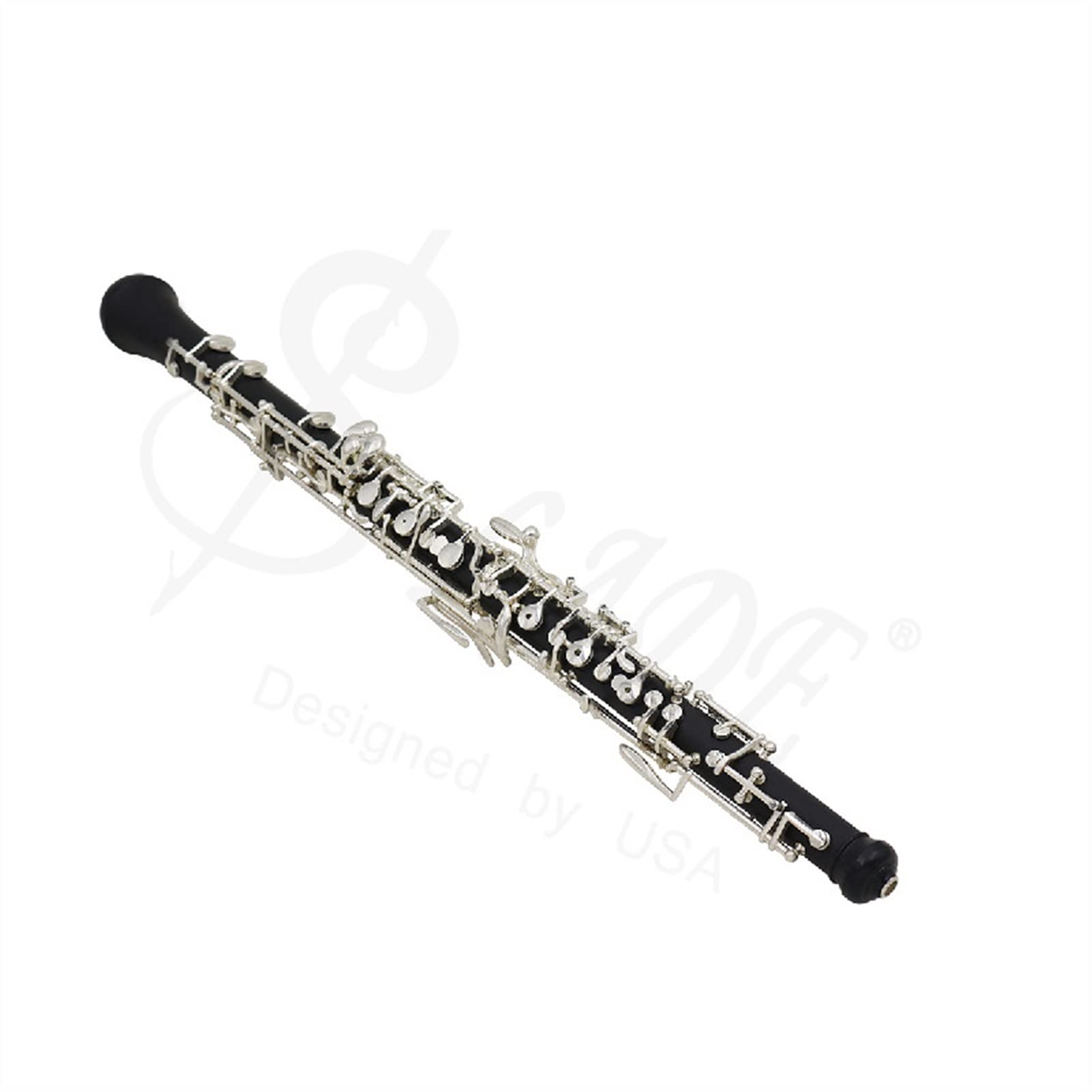 Parti oboe Strumento Di Oboe Placcato Argento Nero Automatico A 22 Chiavi