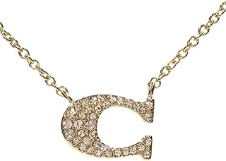 [コーチ] COACH コーチネックレス シグネチャー ラインストーン ネックレス 91433 GLD ゴールド