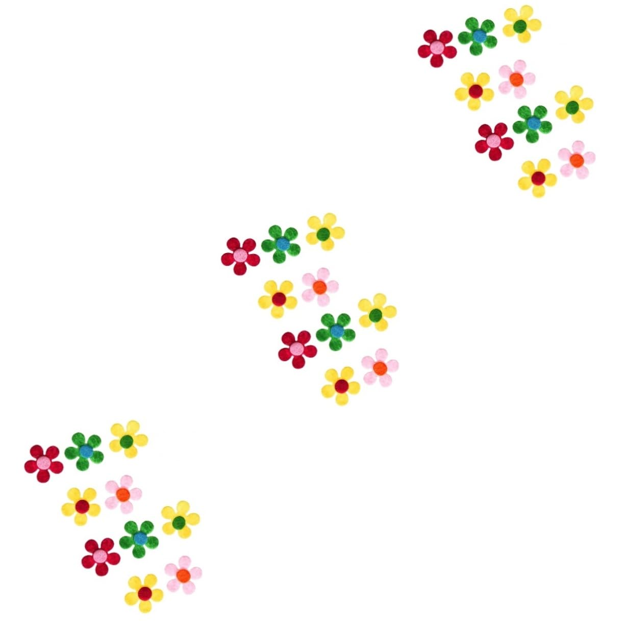 Flores artesanales de fieltro y adornos de tela para manualidades infantiles pack de 360 piezas