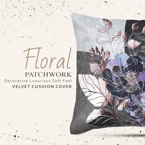 Image of Cloth Fusion Velvet HD Gold Foil Print Throw Pillow Cushion Covers 16 x 16 inches (.Black, 16 x 16 Inch (Pack of 5)