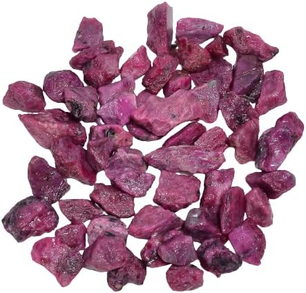 30 carats Raw Red Ruby Gemstone and Crystals, Wholesale lot, Purple Gemstone, Rough Crystals, Rock Stones, Jewelry Making Supplies, DIY & Crafts