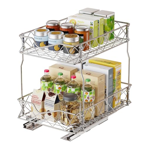 LANEJOY 2 Tier Pull Out Shelf(12 1/8