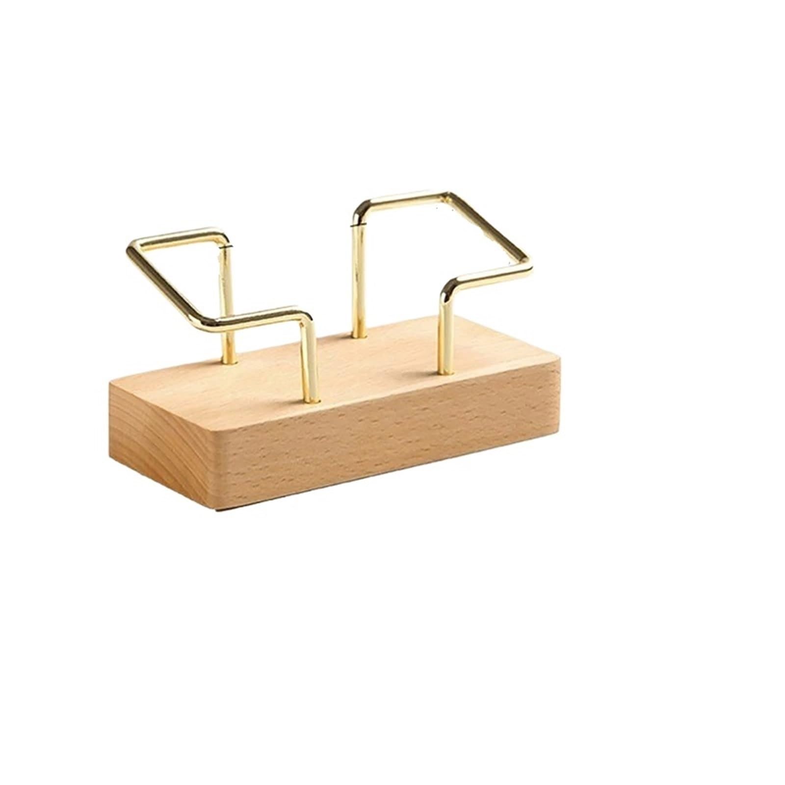 IRFHDCX Business Card Holders Business Card Holder Organizer Office Desk Display Stand Memo Counter Accessories Wooden Storage(Color1)