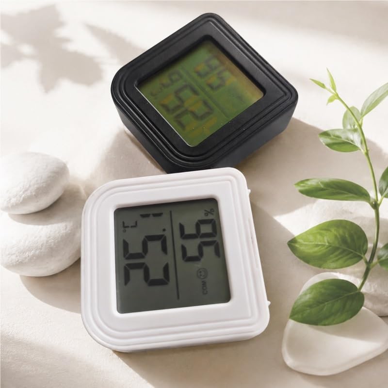 Household Thermometer Hygrometer with Magnetic Suction for Indoor Use