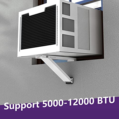 Mxclimate AC Window Air Conditioner Support Bracket,Support Up to 85 lbs Light Duty, Easy to Install Universal A/C Unit Mount for 5000-12,000 BTU - Thumbnail 7