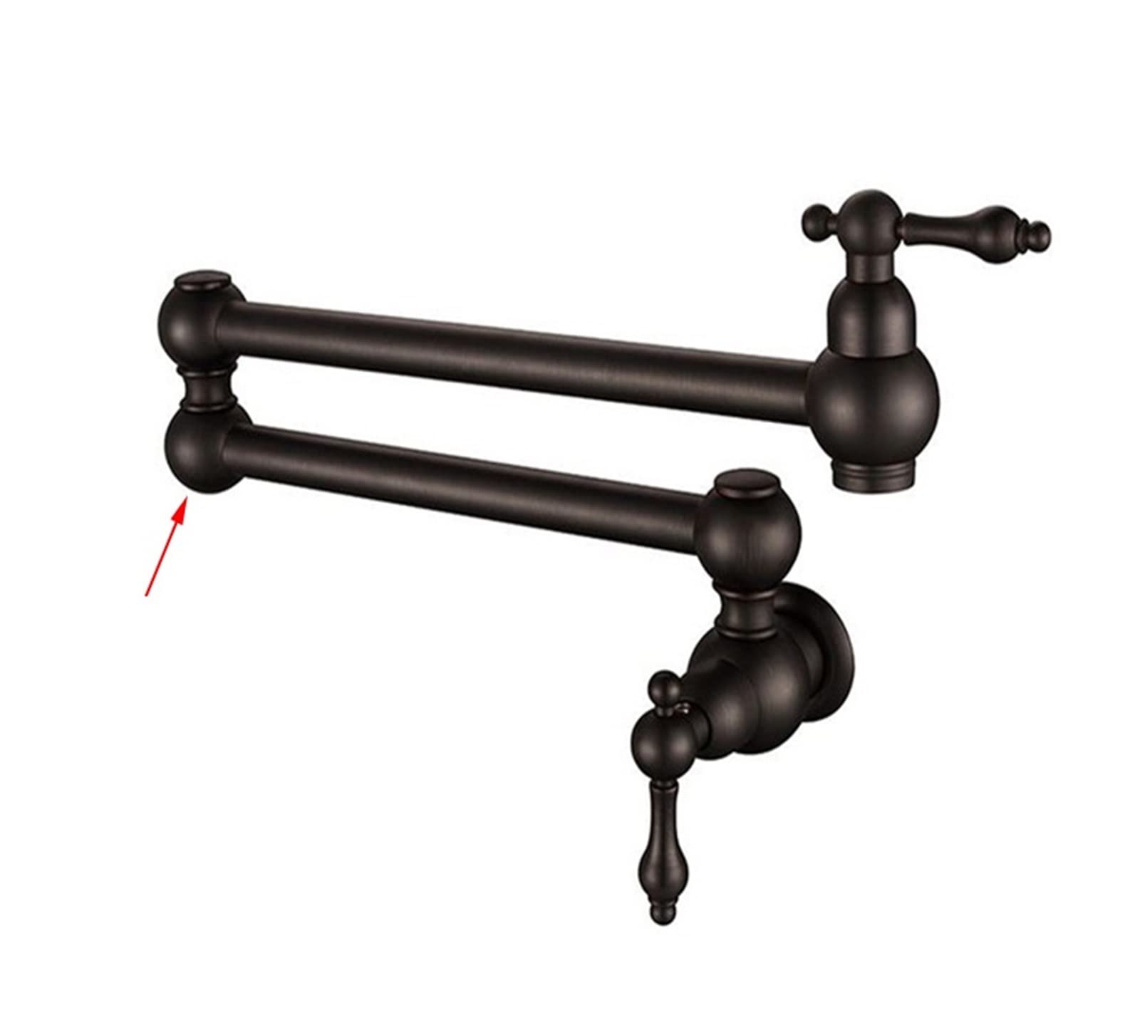 Robinet d'évier LWX or brossé pour éliminer les traces et fuites de cuisine