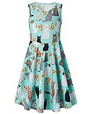 Goodstoworld Little Girls Sleeveless Summer Dress Pizza Cat Playwear Beachwear Sundresses 5T Twirl...