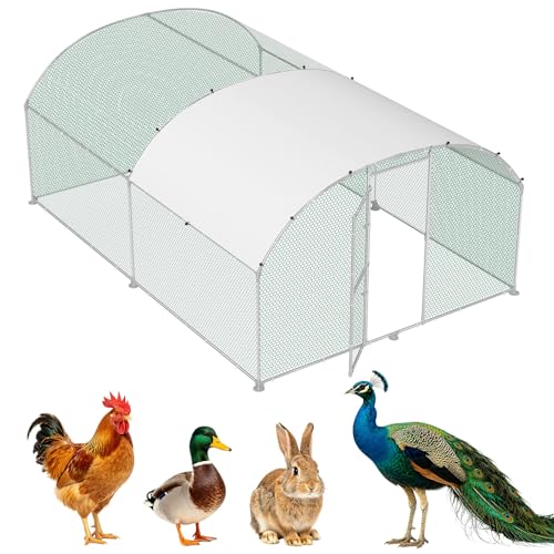 LZQ Enclos pour poulailler, 3 x 4 m, en métal...