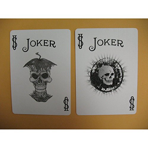 Qiyun RARE Bicycle Black Trace Deck Playing Cards Magic Outline Skull Nuclear New Qiyun RARE Bicycle Black Trace Deck Playing Cards Magic Outline Skull Nuclear New