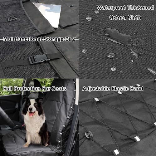 Fundas de asiento impermeables para BMW Serie 3 con bolsillos prácticos 6