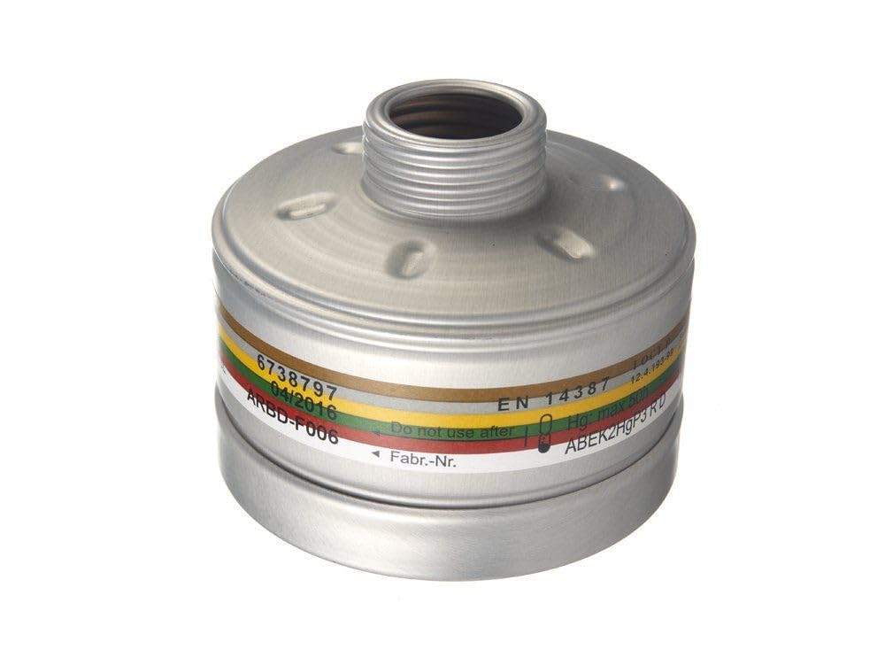 Filtro combinado 6 7 3 8 7 9 7 - Tipo 1140 contra partículas y vapores - D R Ä G E R A2B2E2K2HgP3 R D