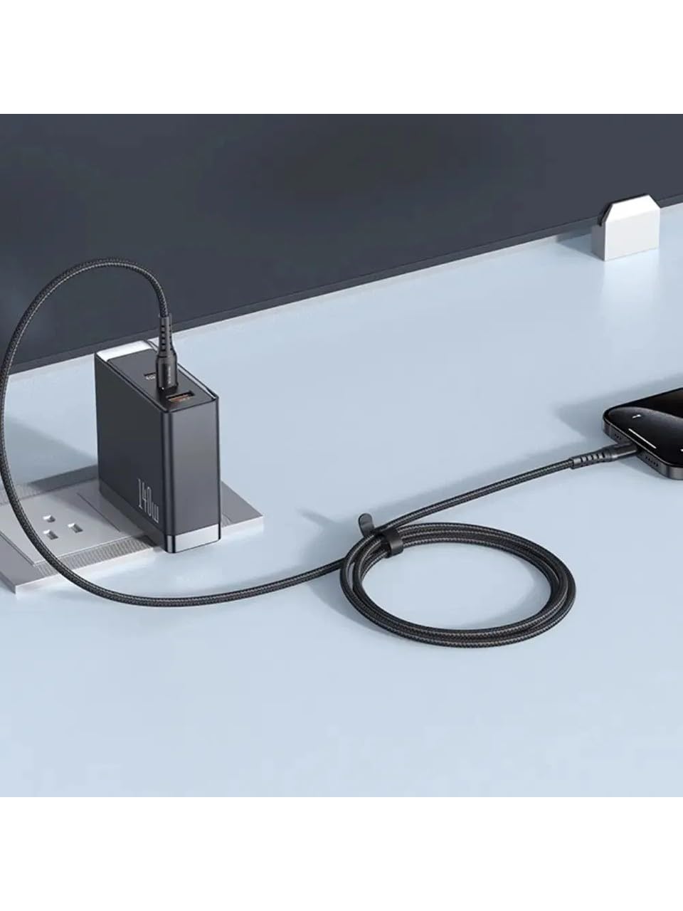 Mcdodo CA-5643 60W 3A TYPE-C To TYPE-C Şarj ve Data Kablosu Siyah - 2m