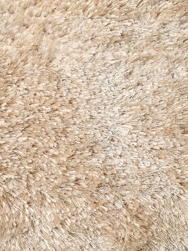 Image of Saral Home Shaggy Modern Carpet (Ivory, 45X120 cm)