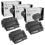 LD Compatible Toner Cartridge Replacement for HP 11A Q6511A (Black, 3-Pack)