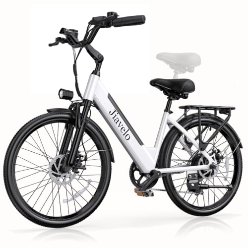 26” Electric Bike for Adults 600W Motor 48V 10.4Ah Battery 20MPH Max Assist Speed UL2849 Certified with Front Suspension 7-Speed Dual Disc Brakes 330 lbs Capacity for City Commuting