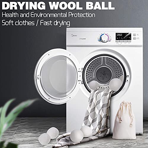 MEEQIAO 6PCS wol droger ballen - duurzame drogers ballen voor droger - natuurlijke stof ontharder - 100% Nieuw-Zeeland… - Image 5