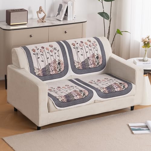 Image of HOKIPO HeavenHue Sofa Cover 2 Seater for Seat & Back, Mystic Wings