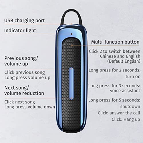 E1 Bluetooth-headset Nieuwe in-ear High Power Lange stand-bytijd Zakelijk Sport Single Ear Stereo Echt draadloos(wit… - Image 6