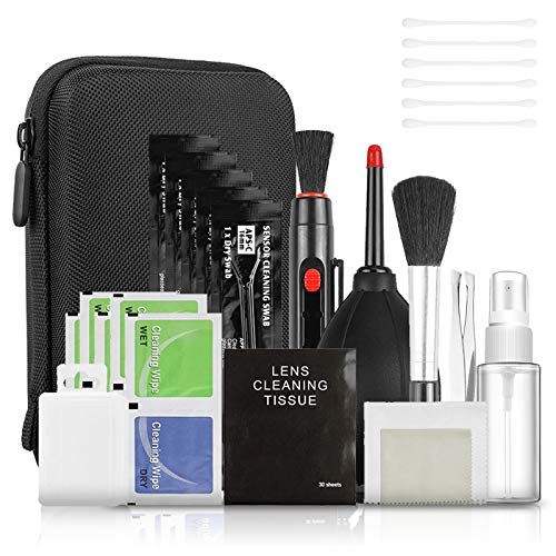 Professional Camera Cleaning Kit - VR Cleaning Kit - Lens Cleaning Pen Accessories - 13-in-1 Sensor Cleaning Kit with Waterproof Case for DSLR Camera and Oculus Quest 2