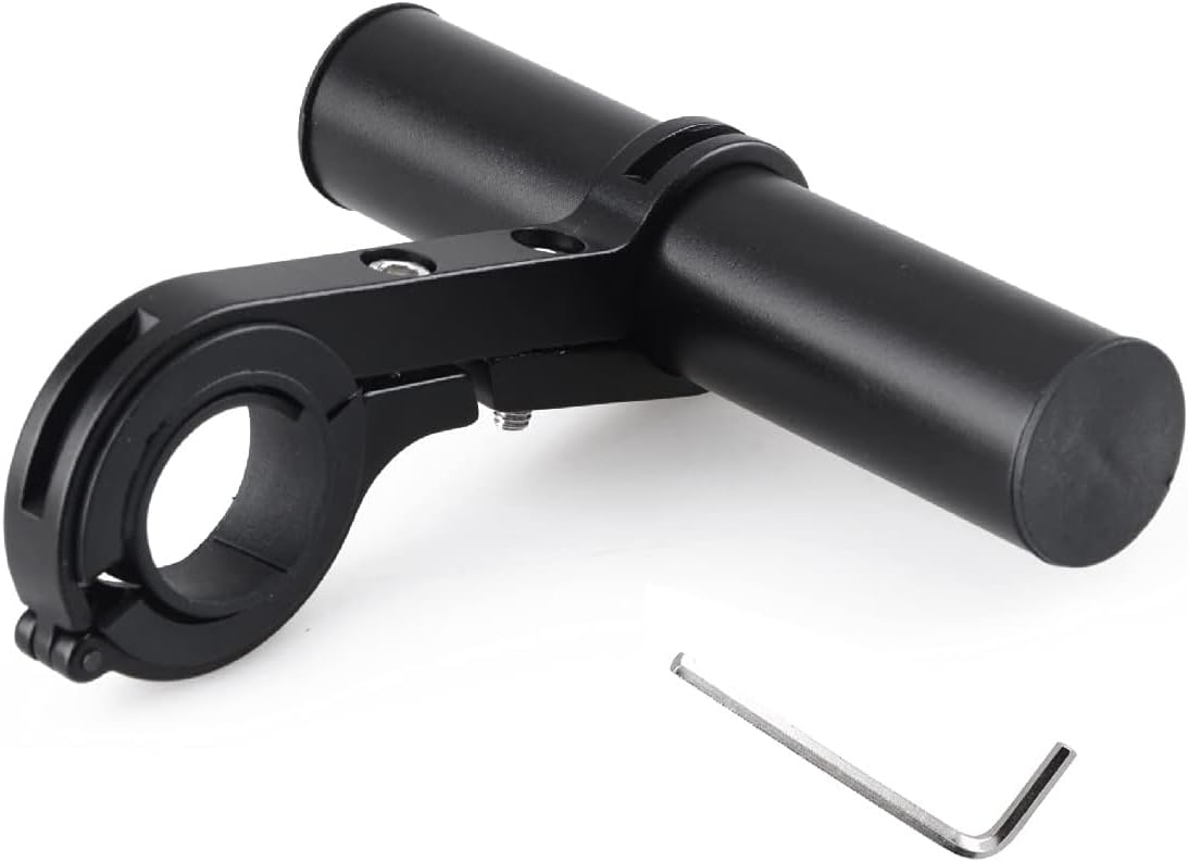 Bike Handlebar Extender, 10cm Aluminum Alloy Bicycle Handlebar Extension Mount with Single Clamp for Holding Speedometer, Bike Light, GPS