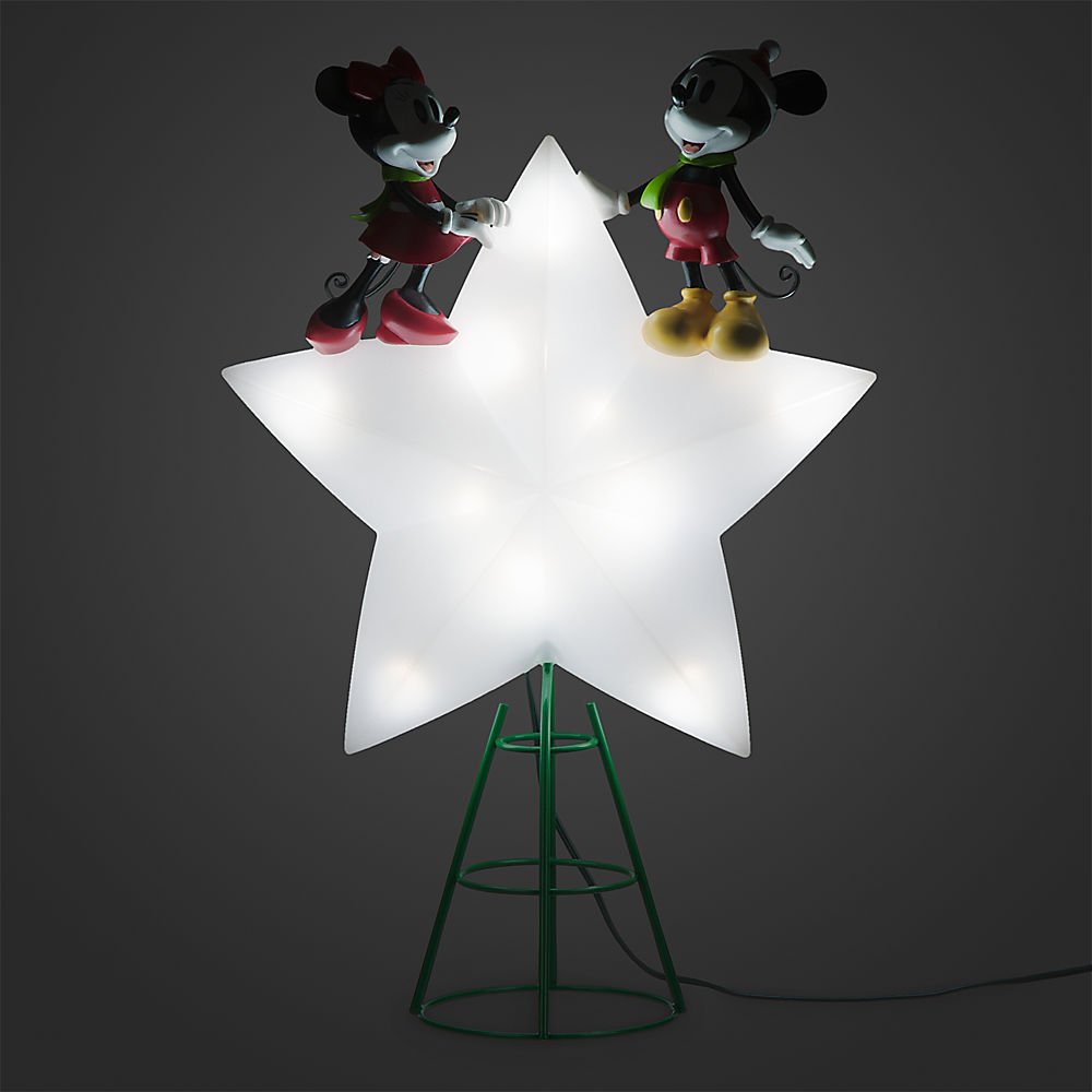 【レア】DISNEY MINNIE CHRISTMAS TREE TOPPER Disney Mickey and Minnie Mouse Light-Up Tree Topper by