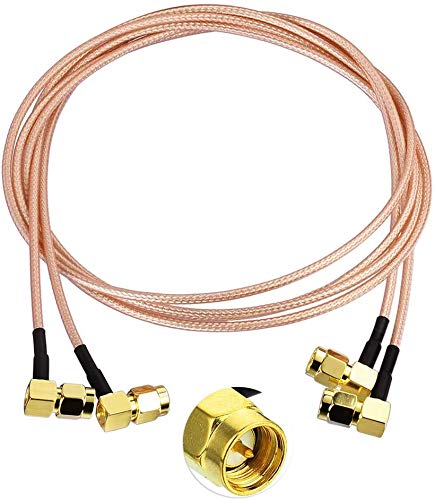 Câble coaxial SMA mâle coudé RG316 évite la torsion des fils d'antenne de 30 cm