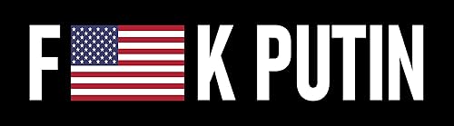 Anti Putin Sticker Featuring the American Flag Anti Putin Sucks - We're Proudly Triggering the Russian Trolls Who Tag our Anti-War Stickers