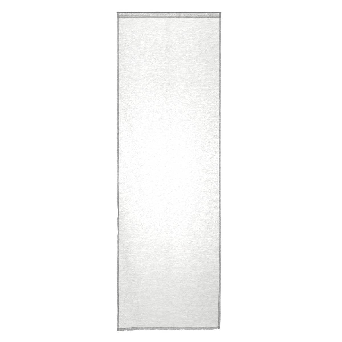 Atmosphera - Lot de 2 Voilages Moly Blanc, 60 x 160 cm, Tamisant - pour Fenêtre de Salon ou Chambre