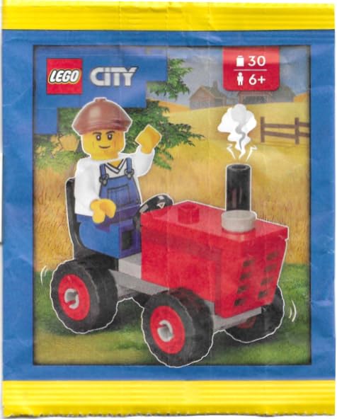 LEGO City: Farmer Minifigure with Farm Tractor - Ages 6+
