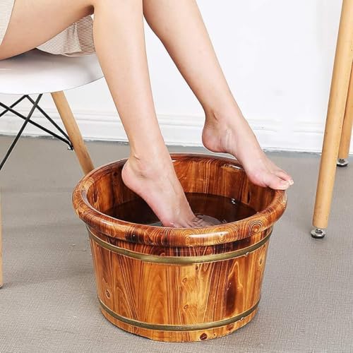 Bañera de Pies de Cedro Hecha a Mano para Spa y Masajes miniatura 3